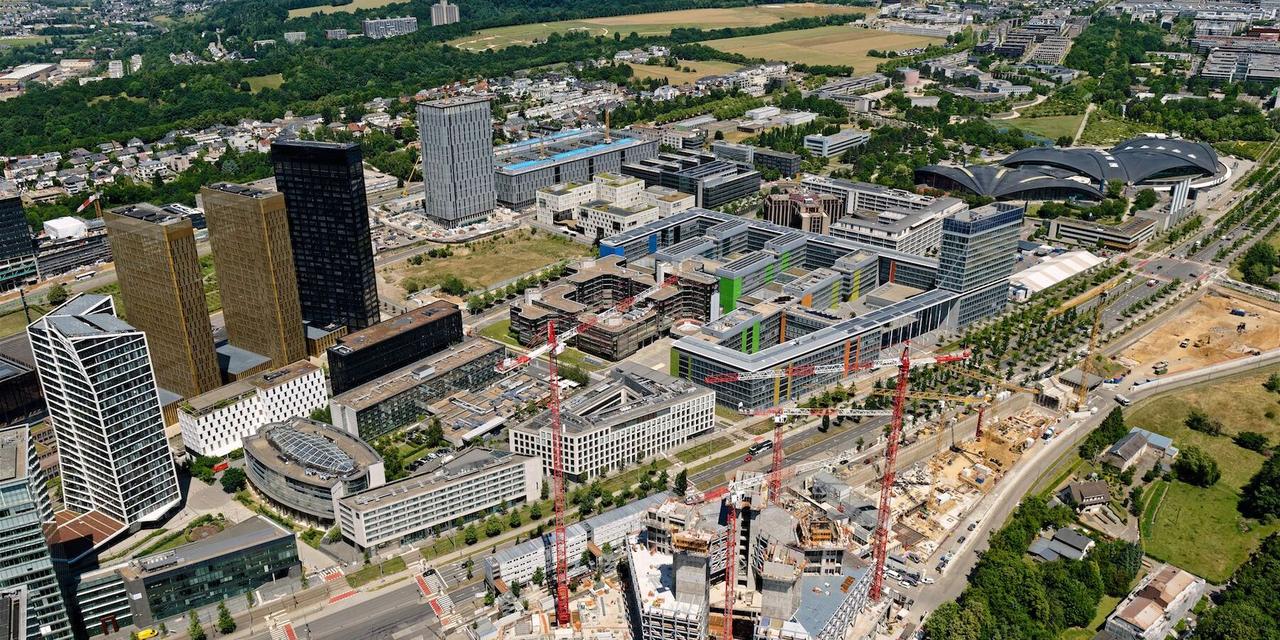 Kirchberg vu du ciel